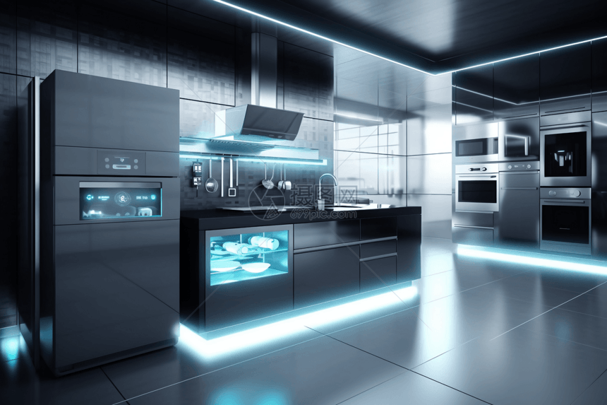 实现全人工智能的厨房图片