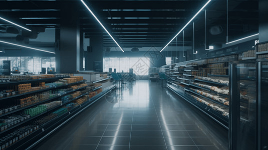 超市内部环境图片