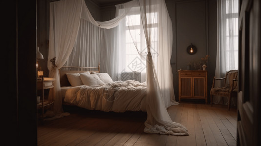 极简风格的卧室图片