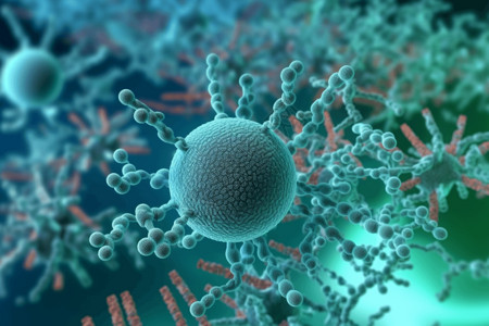 溶血性链球菌抽象链球菌病毒设计图片