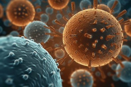 链球菌各种病毒细胞设计图片