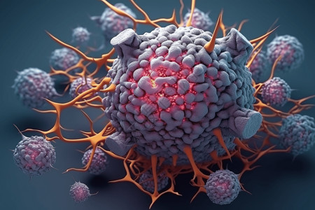 3d癌细胞插图图片