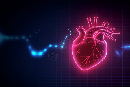 医疗科技心脏背景图片