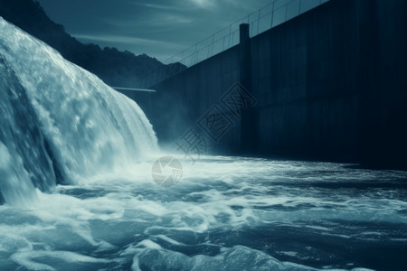 水利大坝工程背景图片