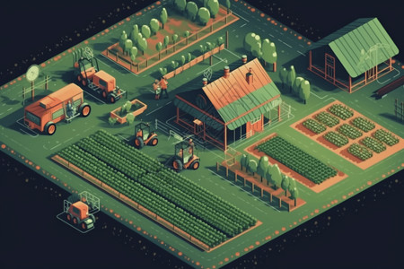 智能农业的农场图片