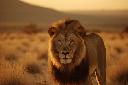 凶猛的狮子背景图片