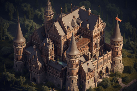 城堡的高清图背景图片