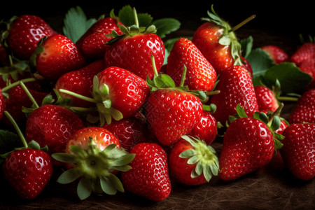 草莓成熟的草莓插图高清图片