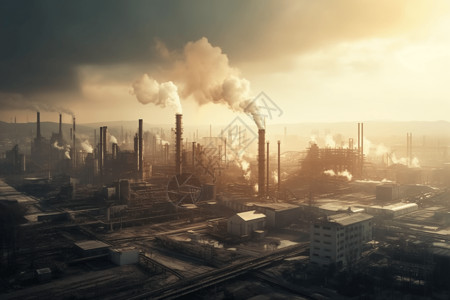 废气污染工业城市的污染设计图片