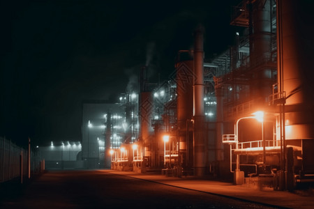 工业火力发电厂背景图片
