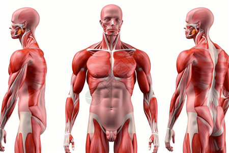 人体肌肉系统图片