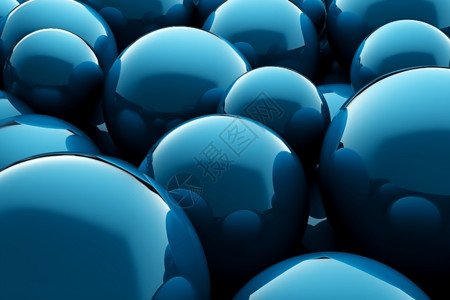 蓝色球体创意壁纸背景图片