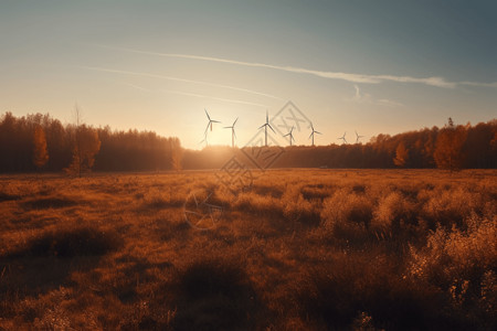 新能源领域风力涡轮机领域背景
