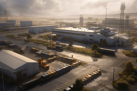 工厂工业园区背景图片