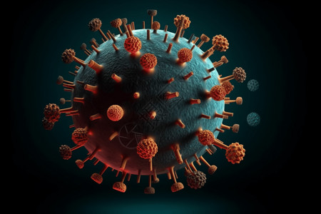 病毒医疗创意概念背景背景图片