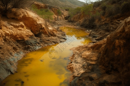 枯死酸性矿山排水污染土壤水源背景