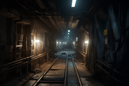矿场的隧道景观铀矿高清图片