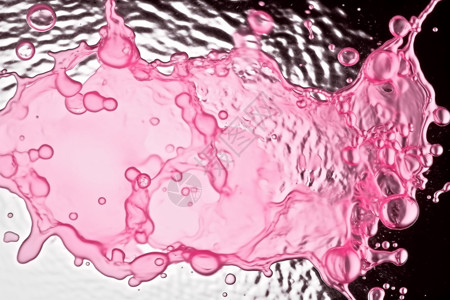 粉色抽象流体图片