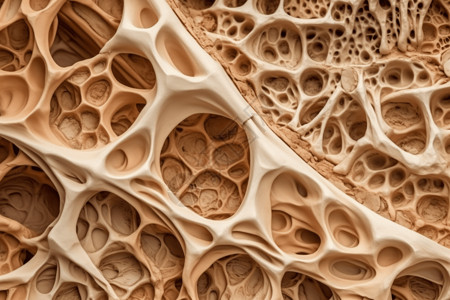 骨微结构剖面图背景图片