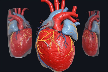 心脏器官示意图背景图片