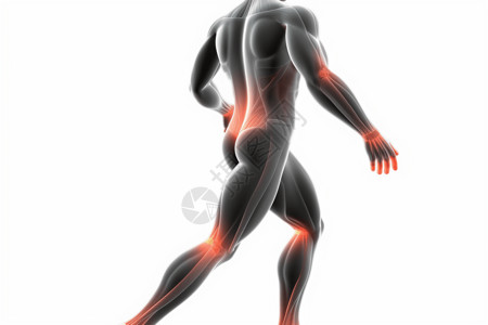 人体肌肉背景图片