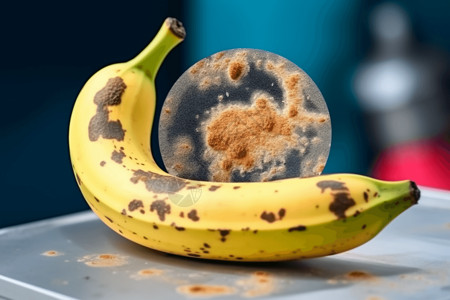霉菌香蕉病变香蕉泥高清图片
