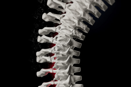 椎骨骨骼脊柱特写设计图片