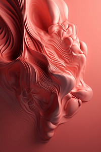 粉汤羊血粉抽象流体3D背景设计图片
