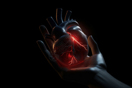 解剖学上心脏高清图片