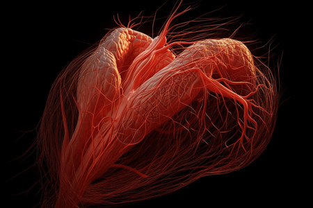 心肌3D模型高清图片