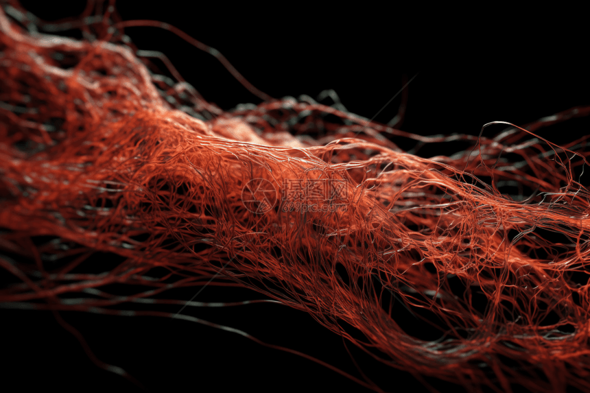 3D肌纤维网络图片