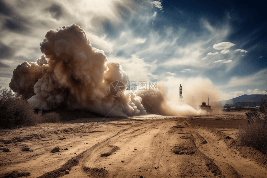 火箭从发射台爆炸图片