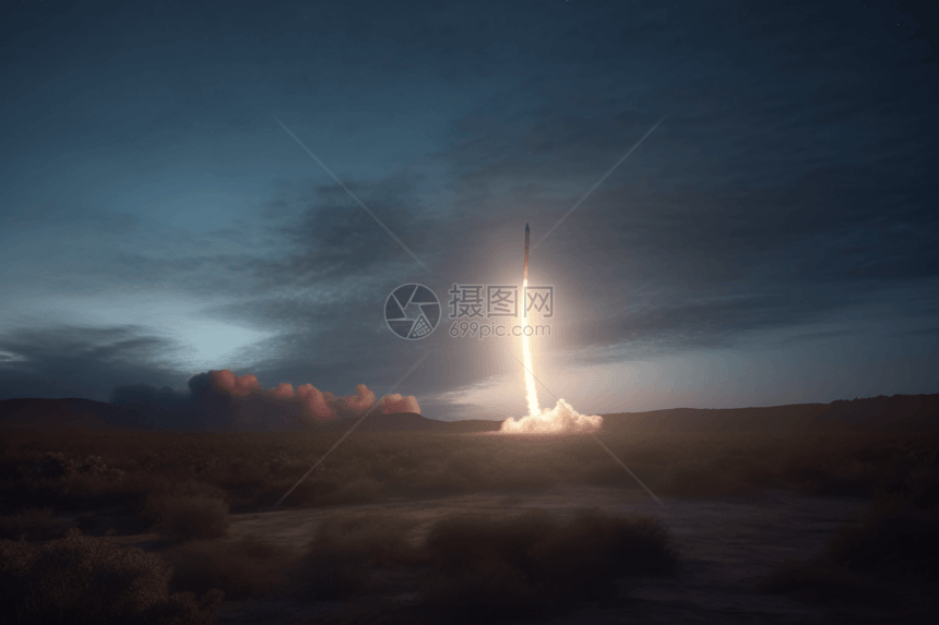黎明时火箭发射设计图图片
