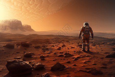 火星上的第一人图背景图片