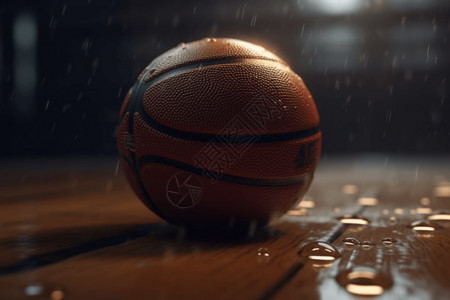 地上篮球素材运动篮球放在场地上背景