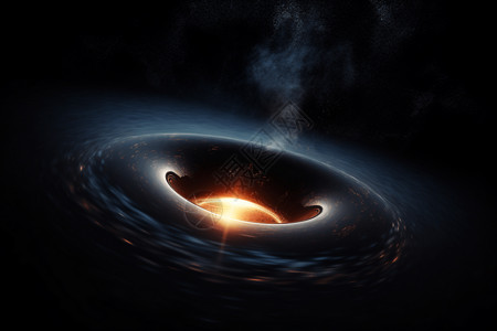 黑洞吸积盘3D图高清图片