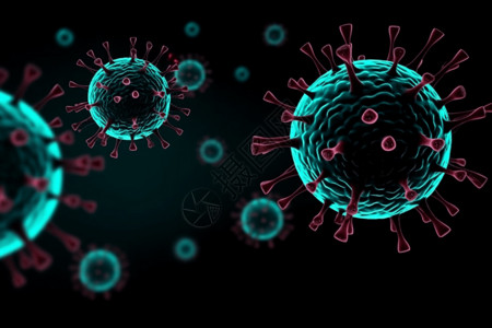 科学实验中的病毒图片