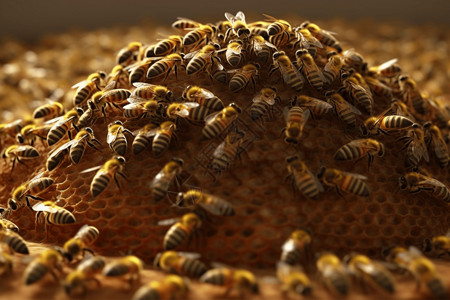 蜂巢蜂群的图背景图片