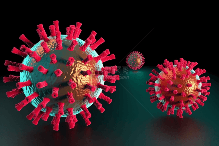 冠状病毒概念3d渲染插图图片