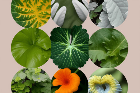 绿色植物拼贴图片