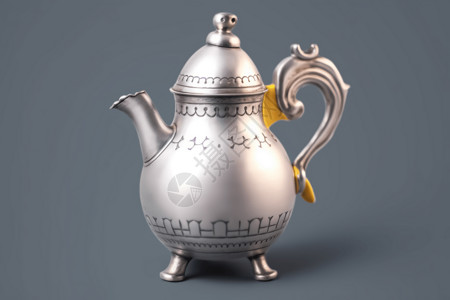 阿拉伯咖啡壶高清图片