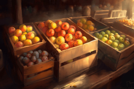 农贸市场水果摊图片