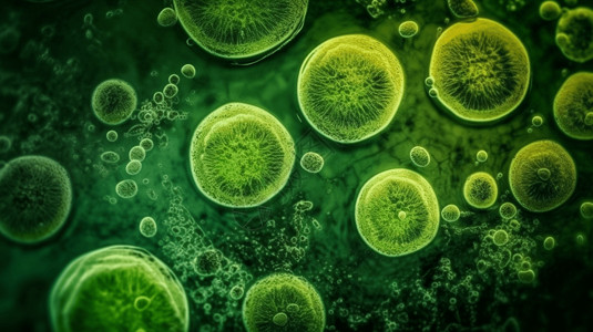 菌藻类藻类细胞的设计图设计图片