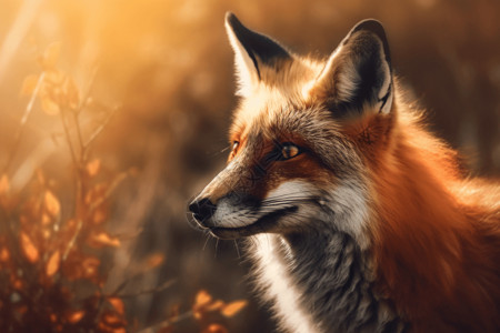 可爱的狐狸背景图片