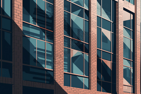 建筑物表面饰面的平面插图背景图片