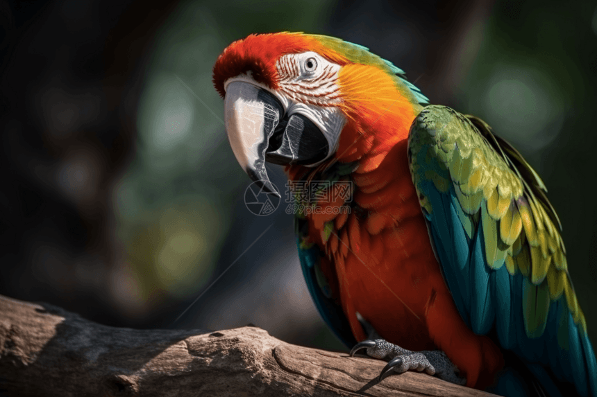 色彩鲜艳的鹦鹉图片
