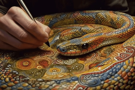 描绘蛇的花纹图片