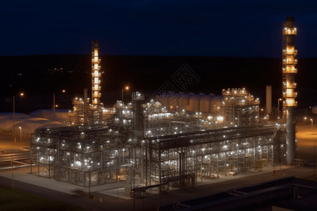 现代化天然气工厂图片