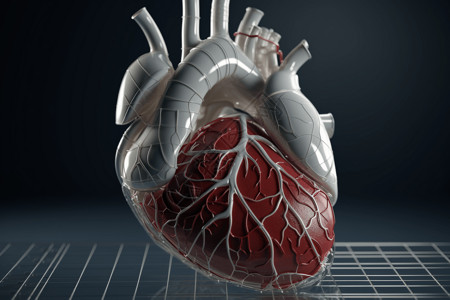 人类心脏的创意模型概念图图片