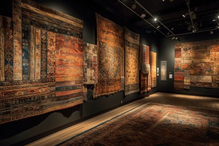 地毯编织艺术馆挂毯展馆设计图片